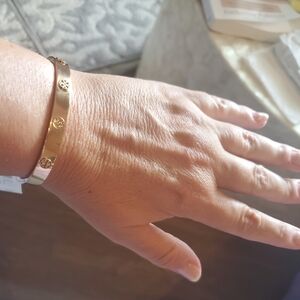 Tory Burch Rose Gold Miller Stud Hinge Bracelet *NWT*